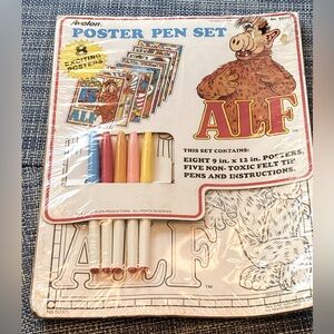 Vintage ALF POSTER & PEN SET